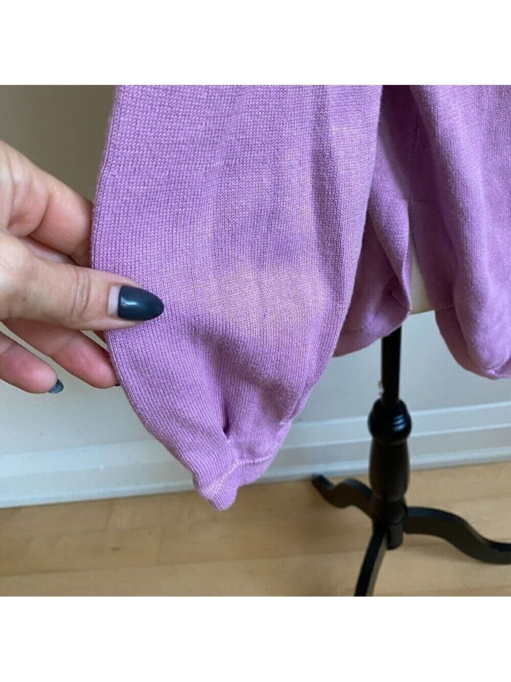 CASLON BNWT Bishop Sleeve Sweater Xsmall Lavender - Picture 5 of 10